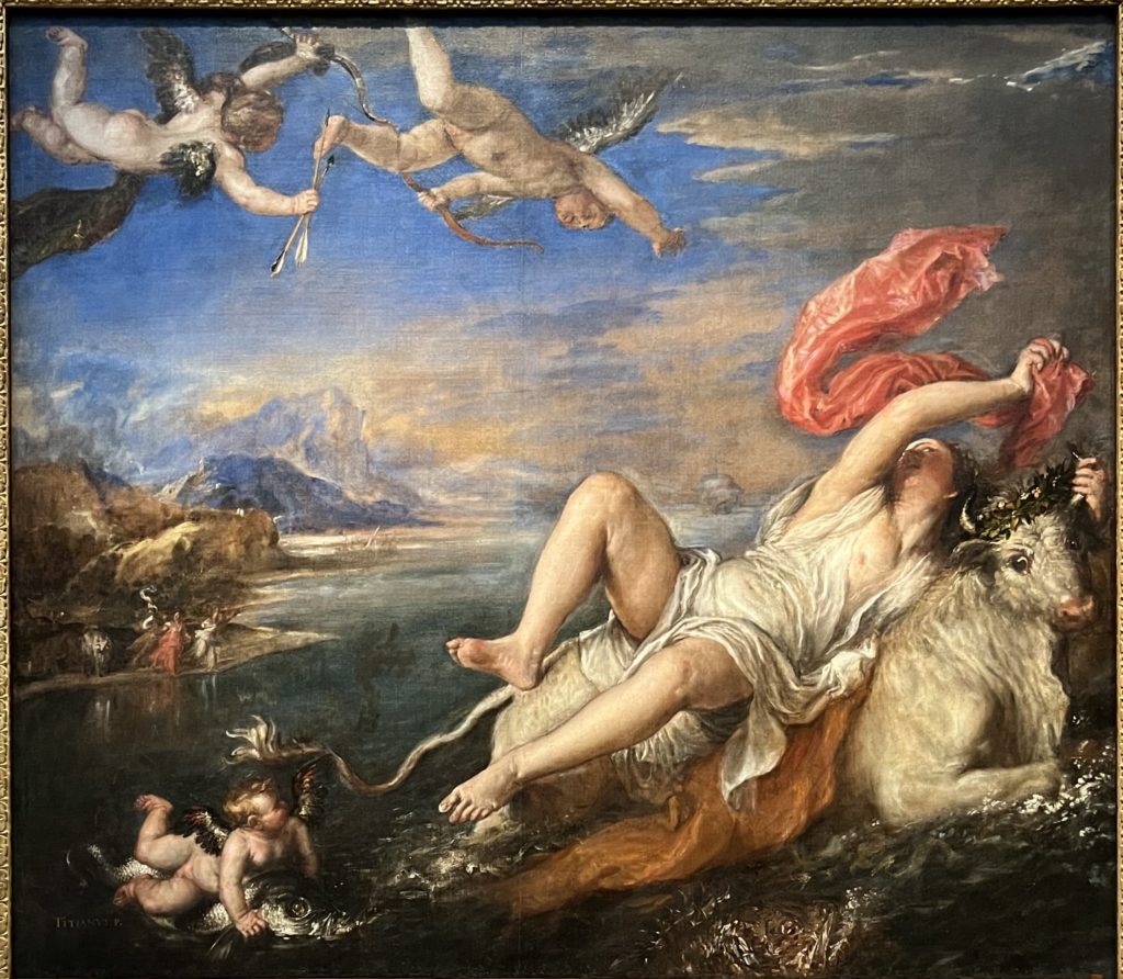 The Rape of Europa by Titian, 1562